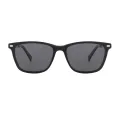 Fred - Square Dark-Demi Clip On Sunglasses for Men & Women